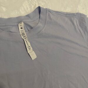lululemon athletica All Yours Cropped Tee in Pastel Blue